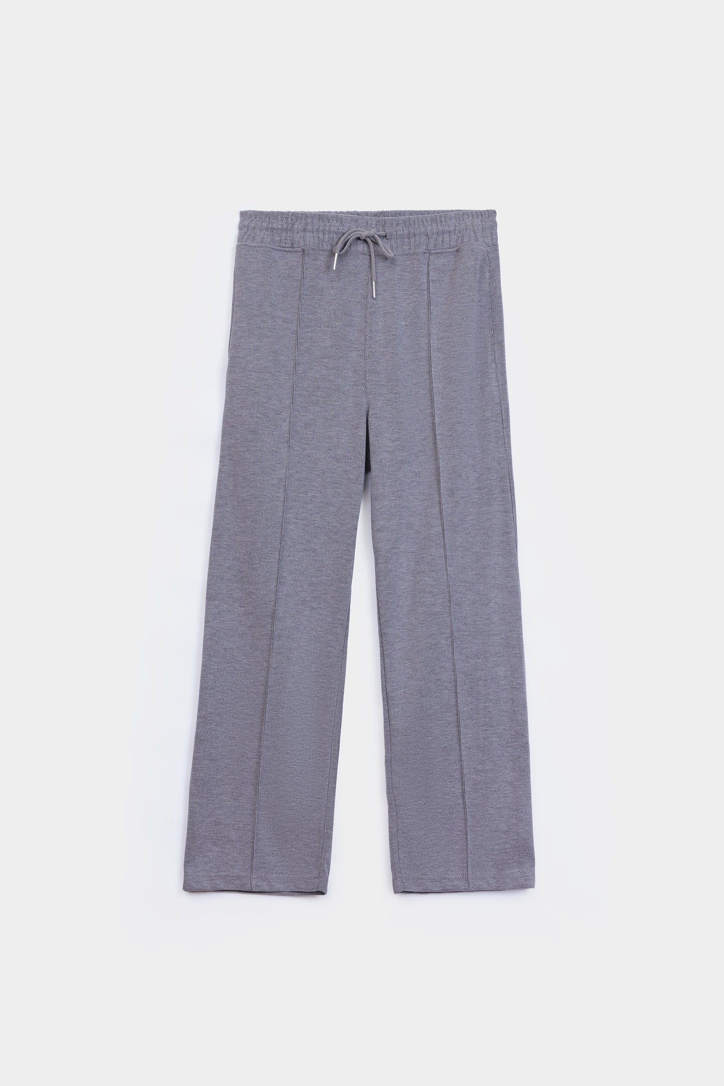 Flat Back Rib Knit Trousers - Cougar Clothing