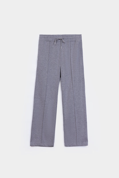 Flat Back Rib Knit Trousers - Cougar Clothing