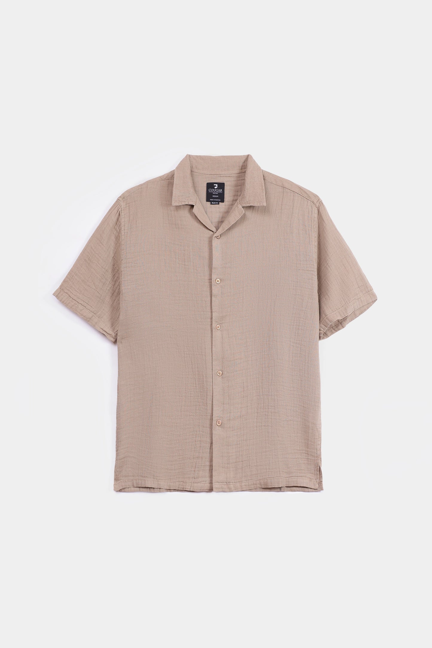 Muslin Resort Collar Shirt - Cougar Clothing