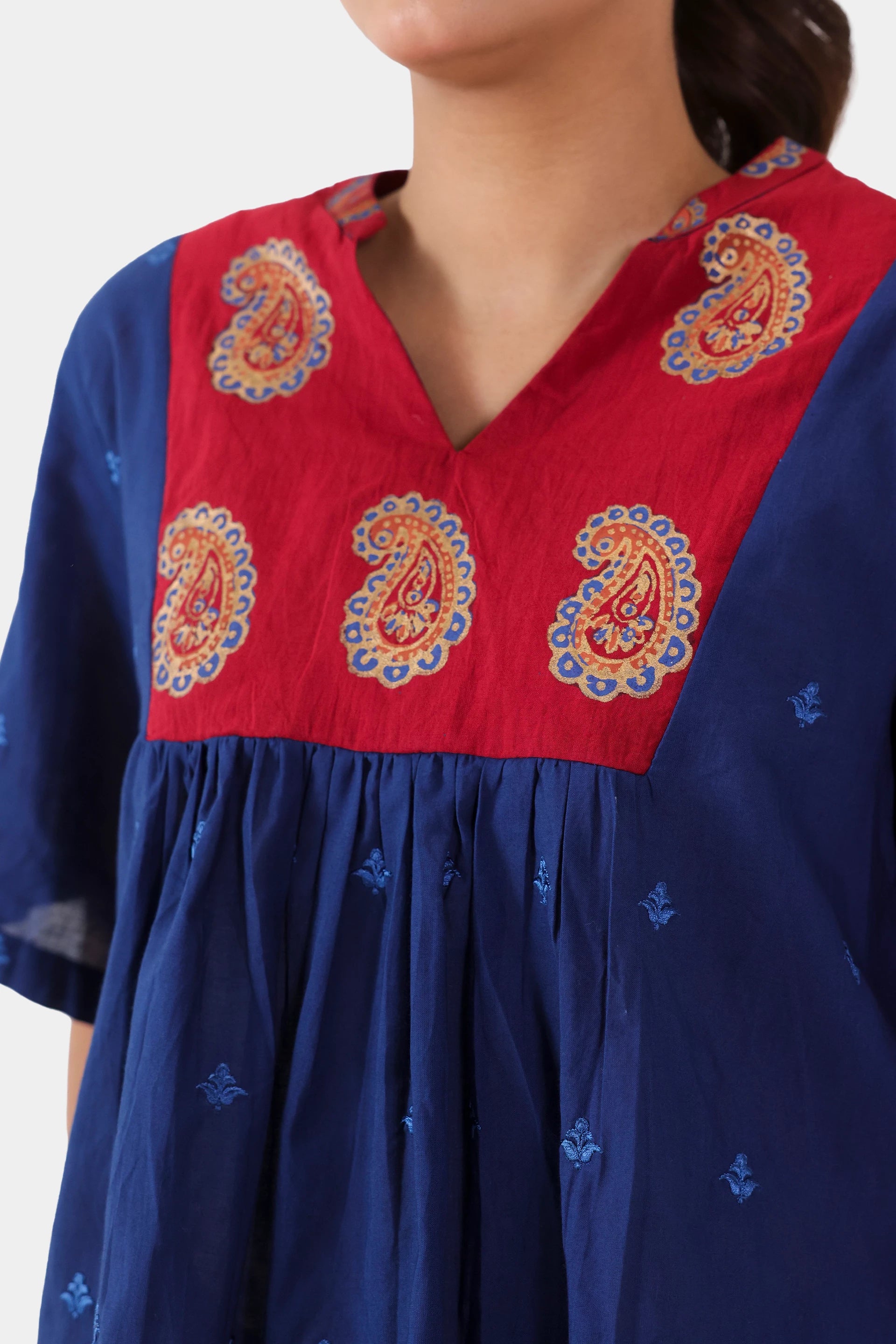 Embroidered Fusion Top - Cougar Clothing