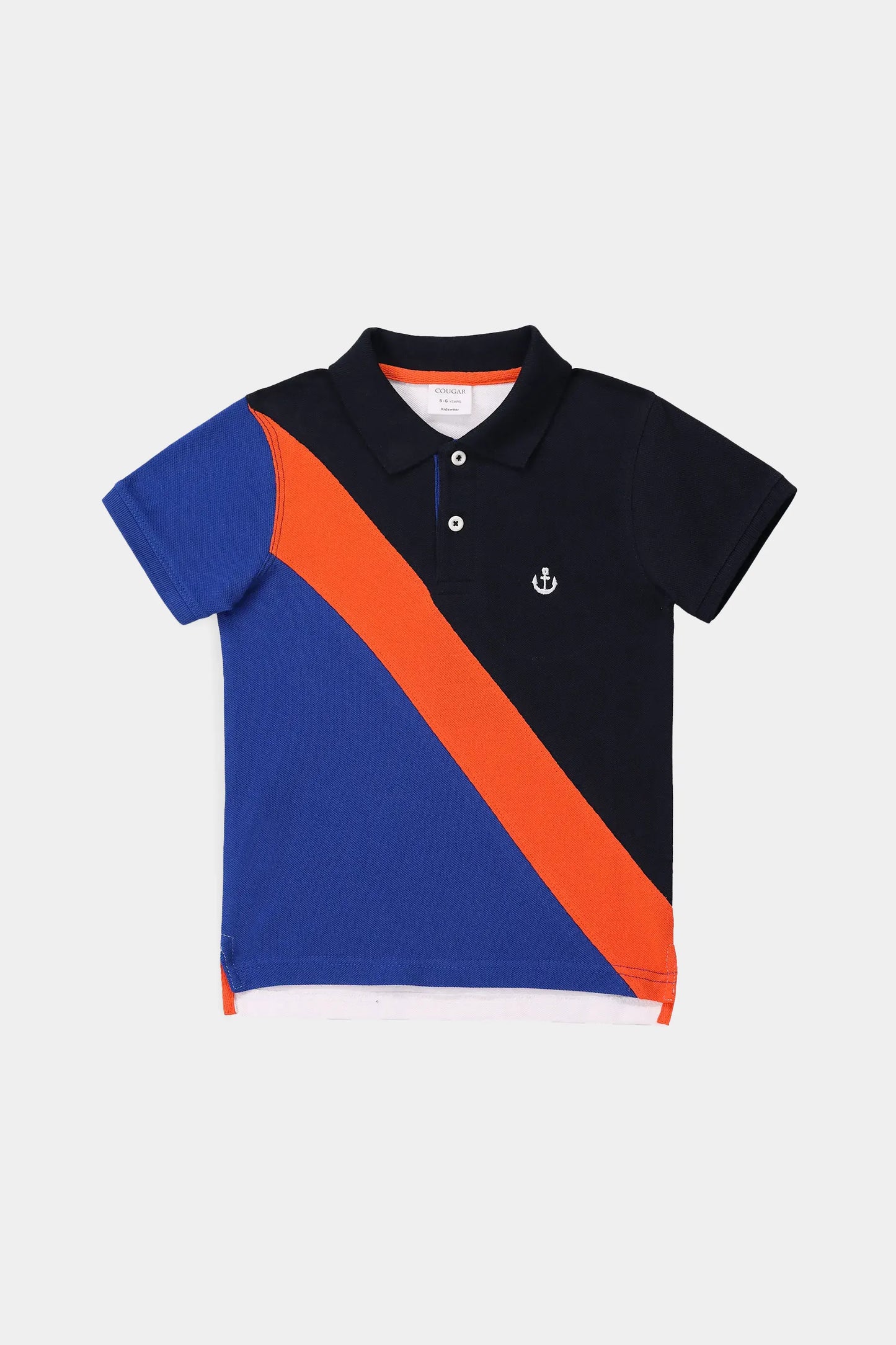 Diagonal Panel Polo - Cougar Clothing