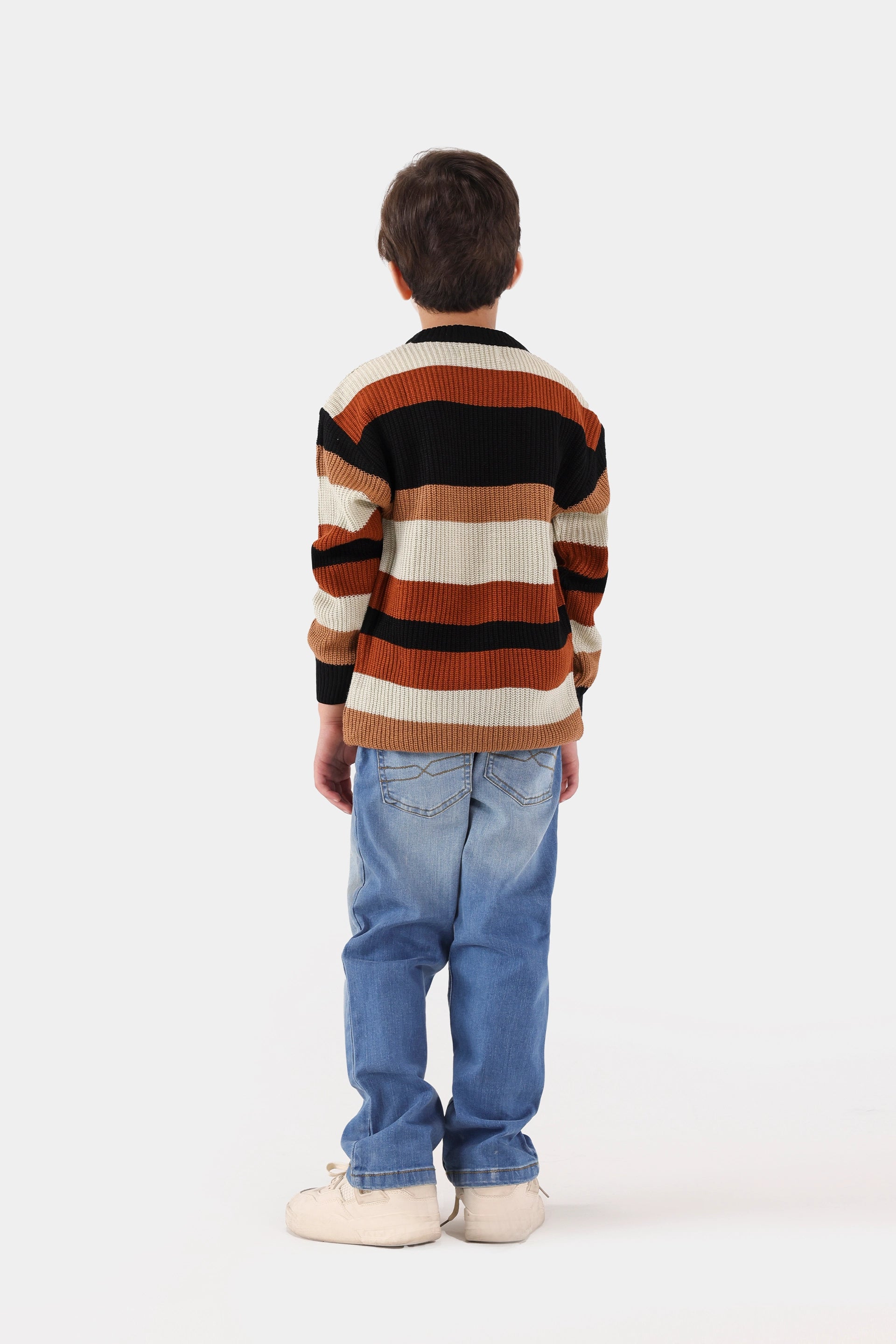 Contrast Striped Sweater - Cougar Clothing