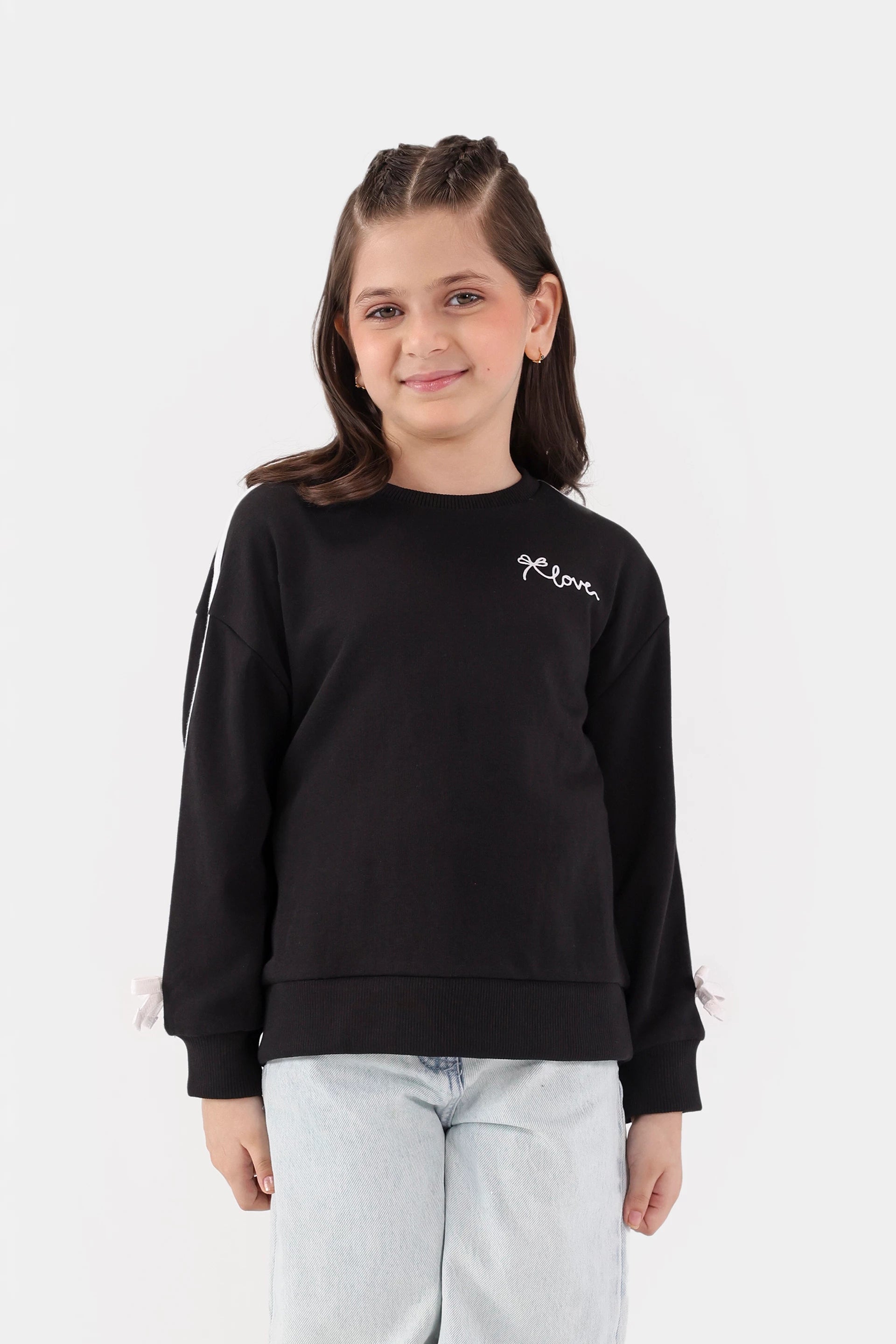 Bow Detailed Sweatshirt - Cougar Clothing