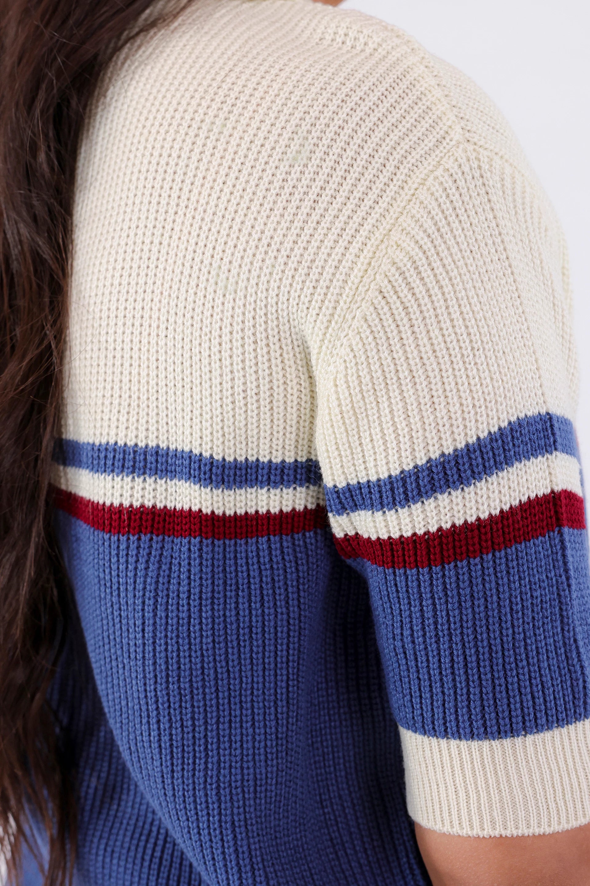 Johnny Collar Color Block Sweater - Cougar Clothing