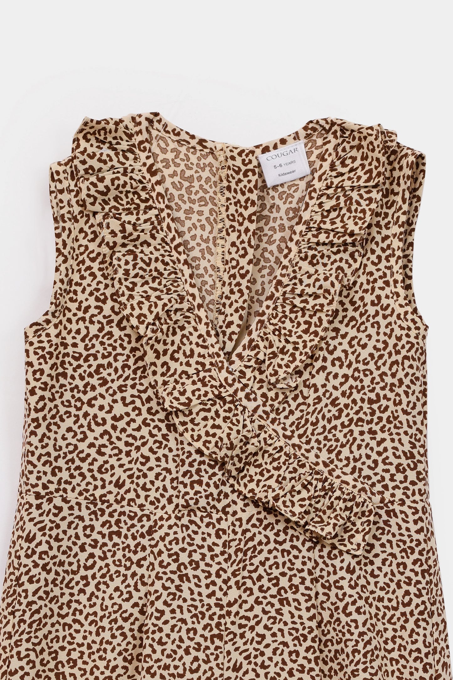 Leopard Print Sleeveless Jumpsuit - Cougar Clothing