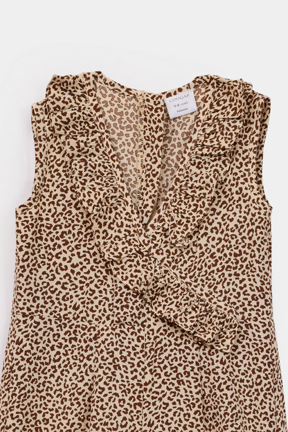 Leopard Print Sleeveless Jumpsuit - Cougar Clothing