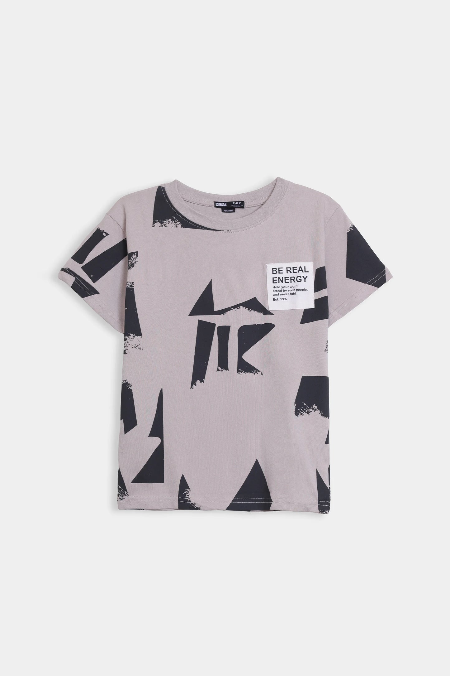 All-Over Printed Relaxed T-Shirt - Cougar Clothing