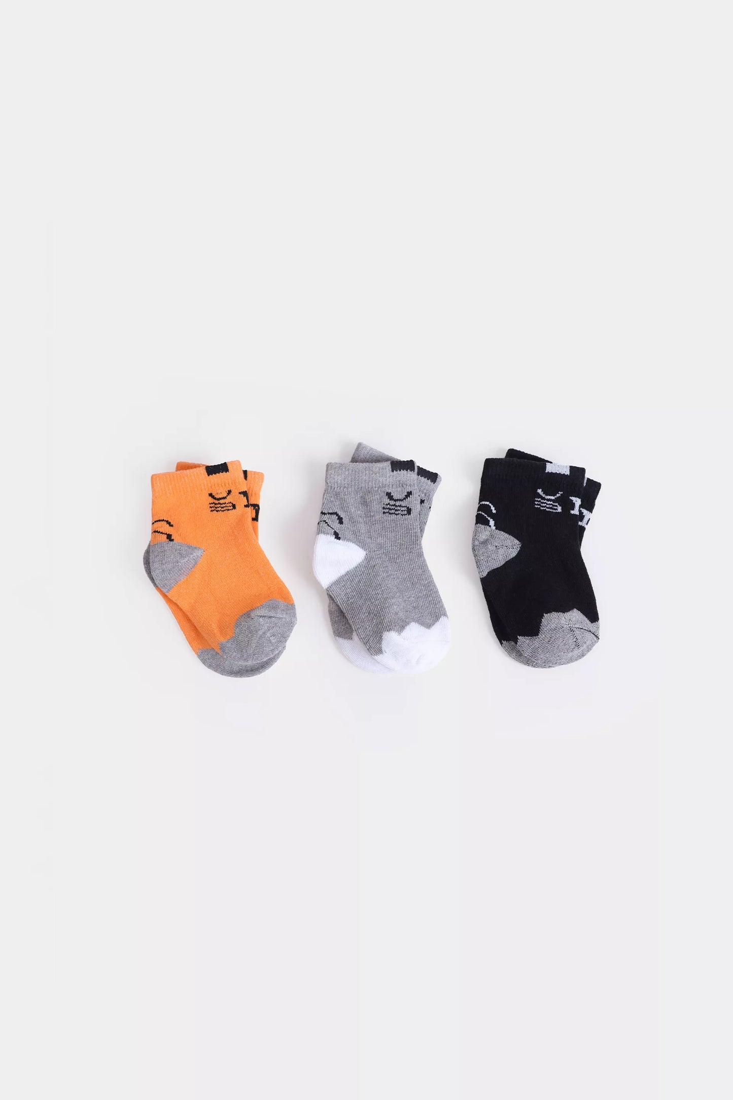 Pack of 3 Short Crew Socks - Cougar Clothing