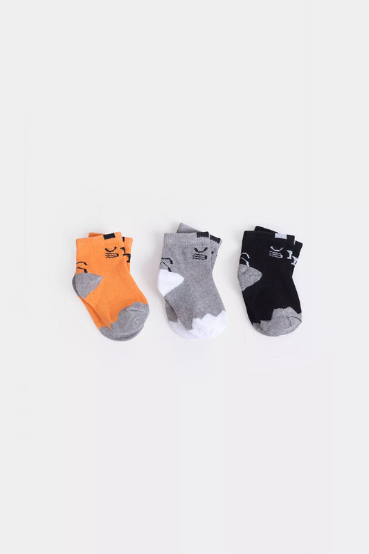 Pack of 3 Short Crew Socks - Cougar Clothing