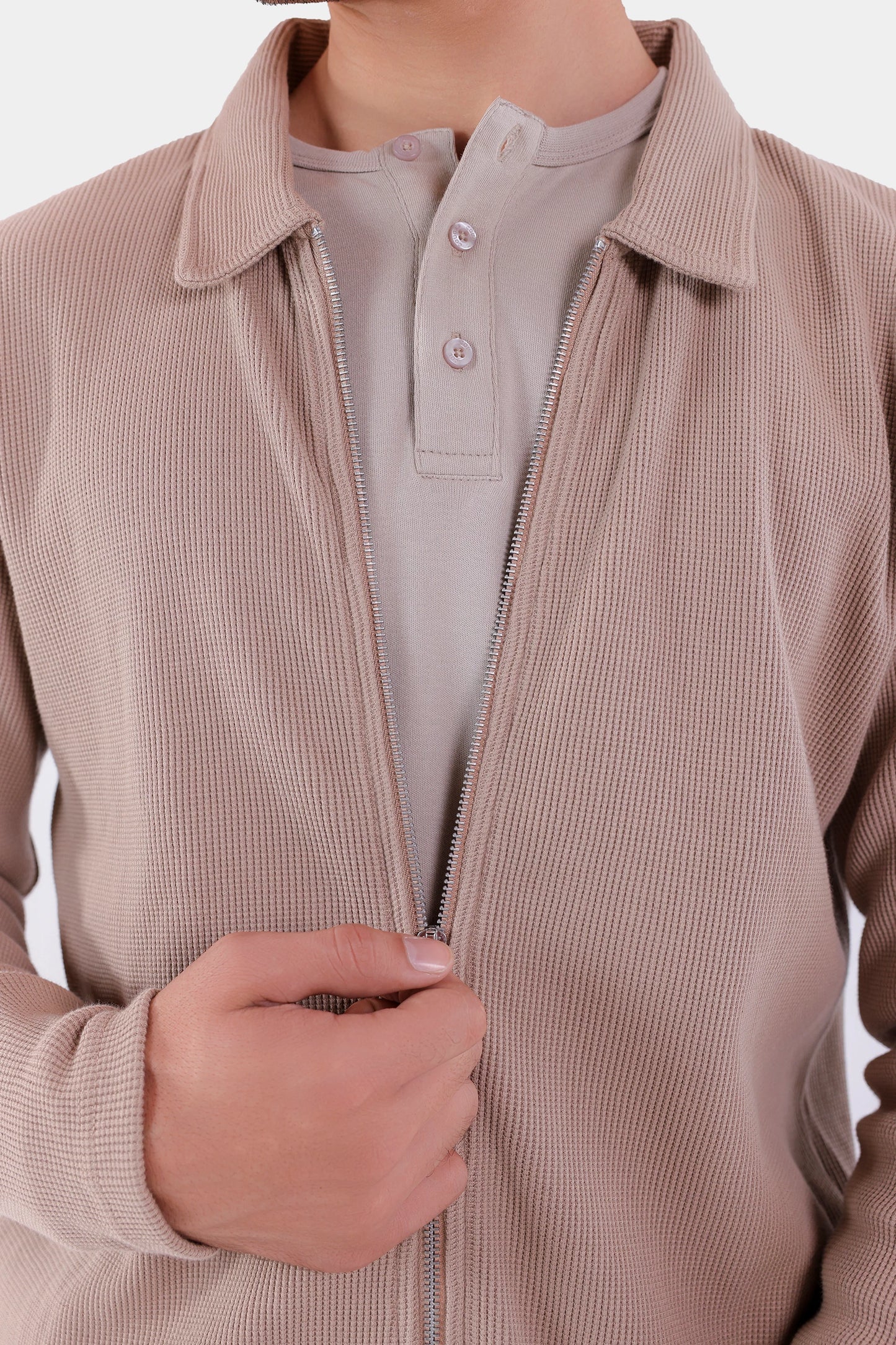 Waffle Knit Jacket - Cougar Clothing