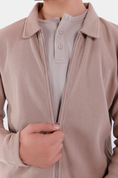 Waffle Knit Jacket - Cougar Clothing