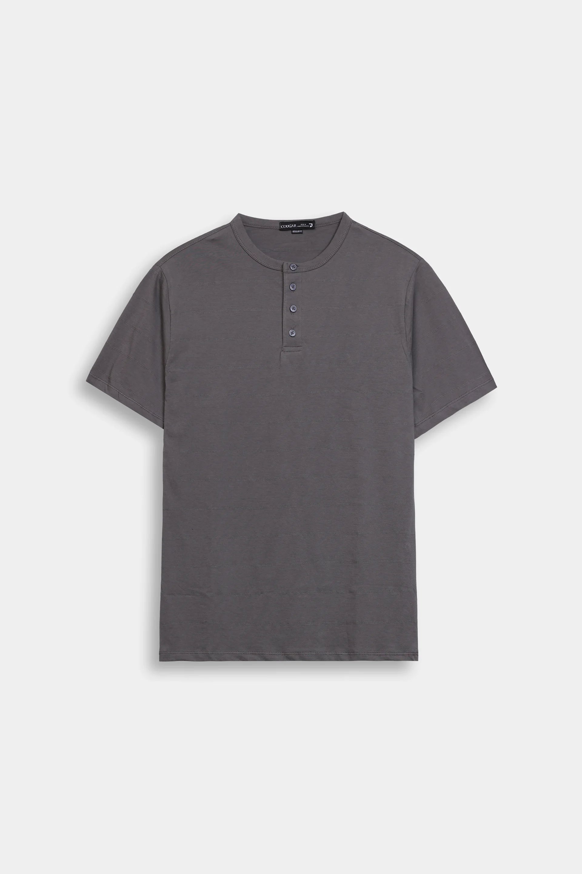 Jacquard Jersey Henley - Cougar Clothing