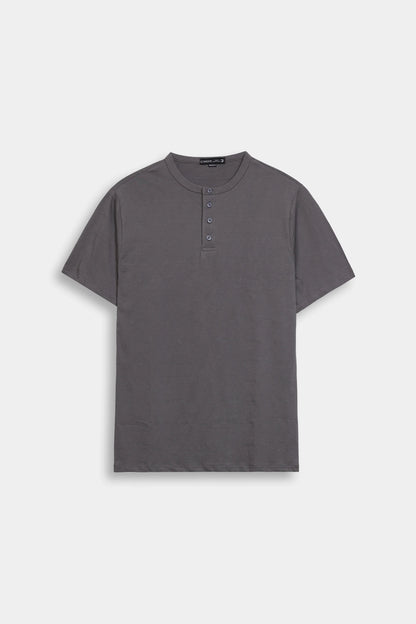 Jacquard Jersey Henley - Cougar Clothing