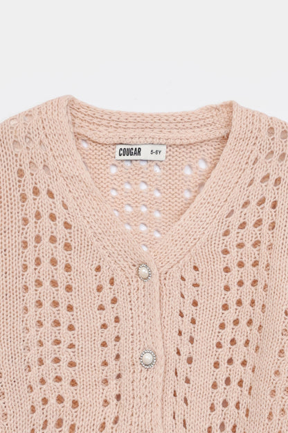 Crochet Knit Cardigan - Cougar Clothing