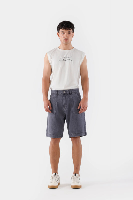 Relaxed Fit Denim Shorts - Cougar Clothing