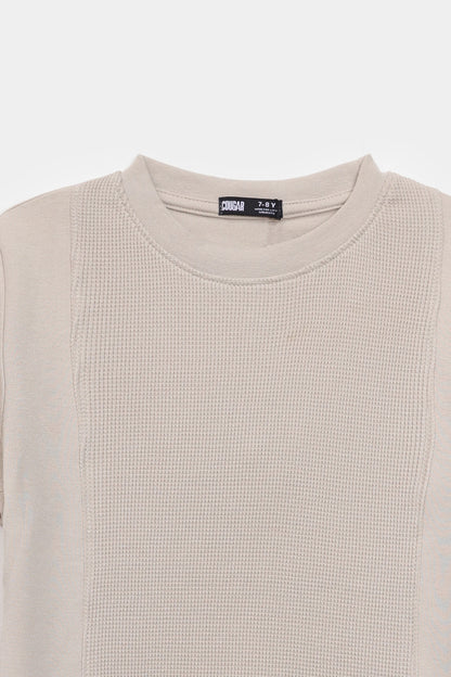 Waffle Knit T-Shirt - Cougar Clothing