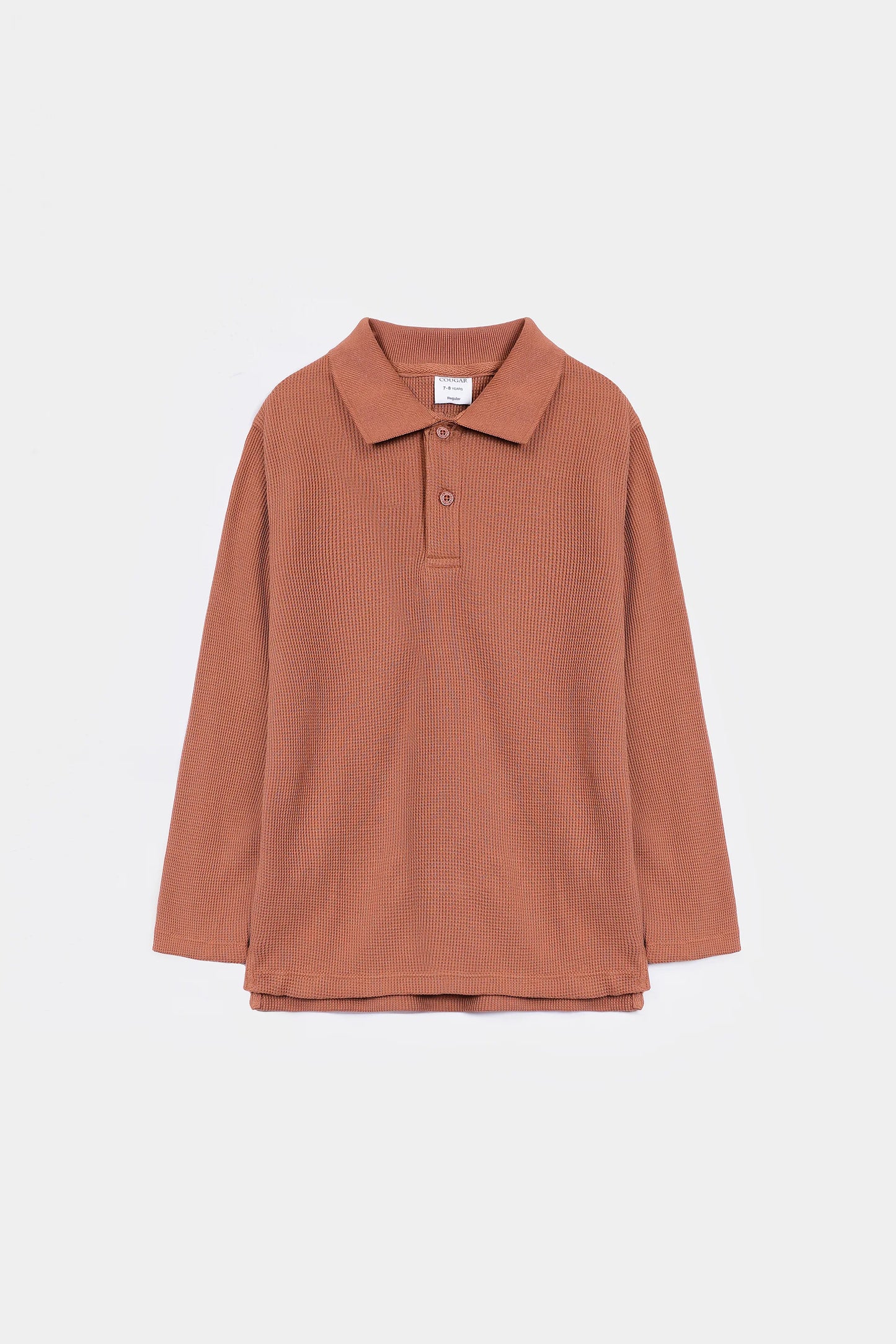 Waffle Knit Polo - Cougar Clothing