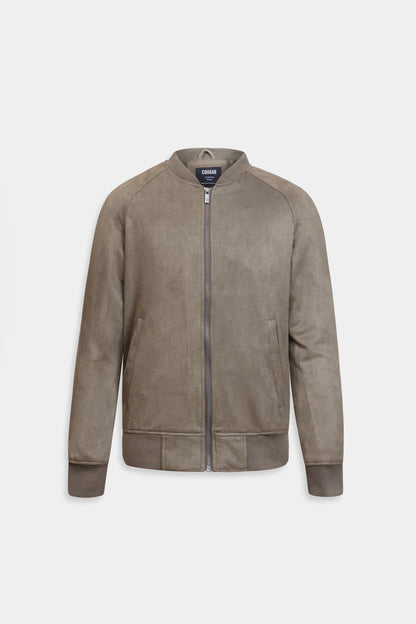 Faux Suede Raglan Jacket - Cougar Clothing