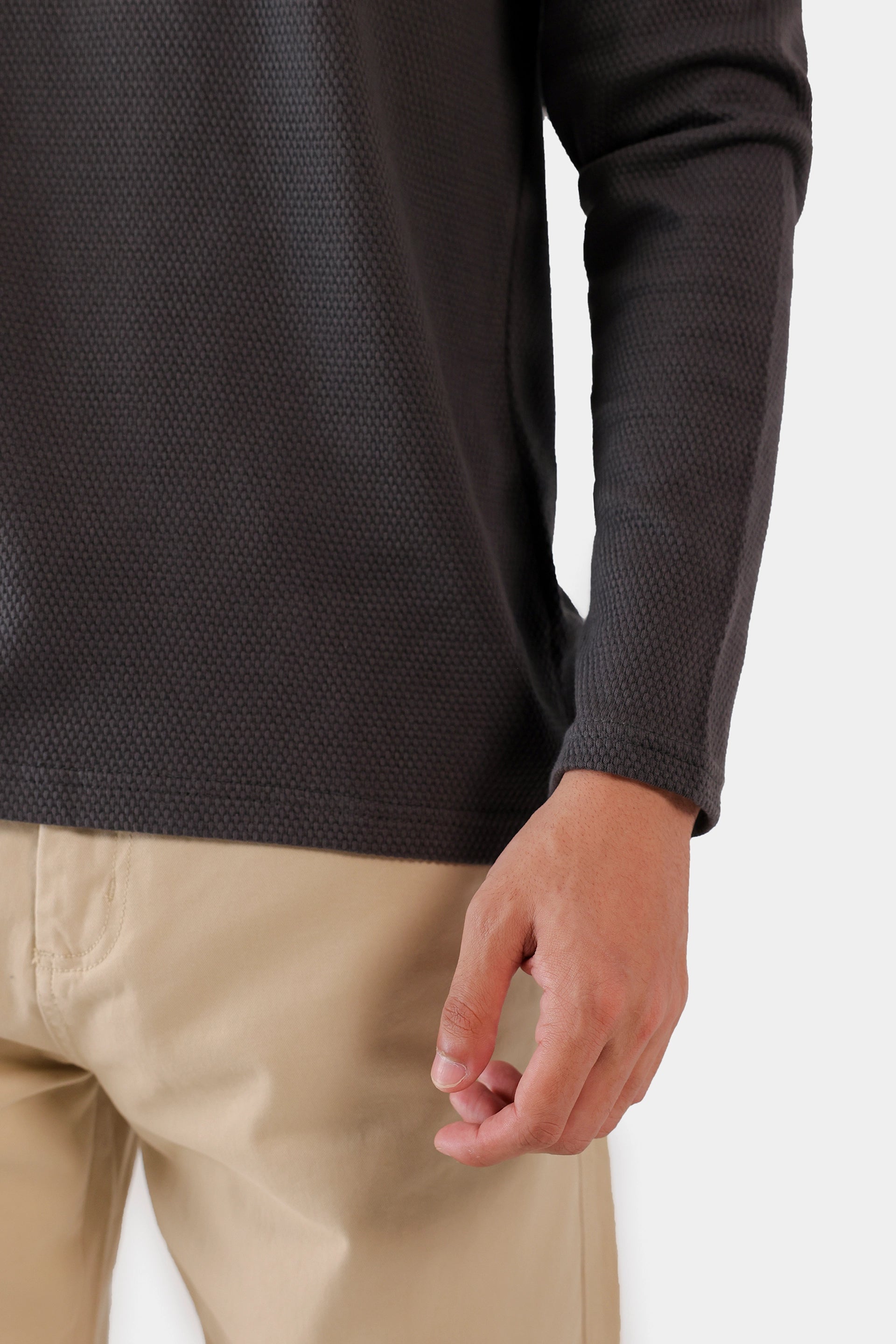 Popcorn Knit T-Shirt - Cougar Clothing