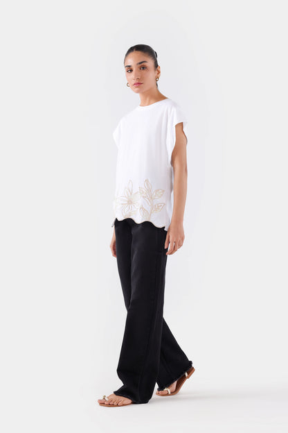 Embroidered Sleeveless T-Shirt - Cougar Clothing