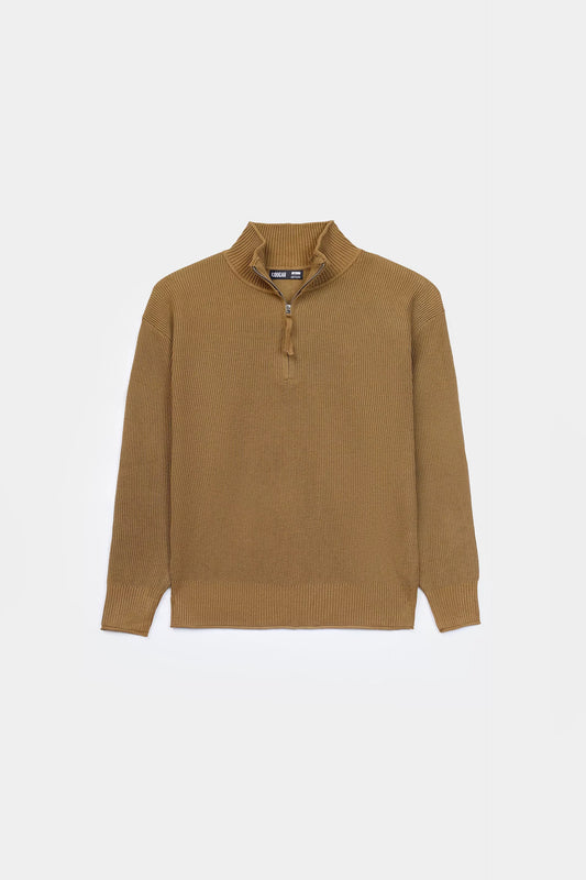 Quarter Zip Sweater - Cougar Clothing