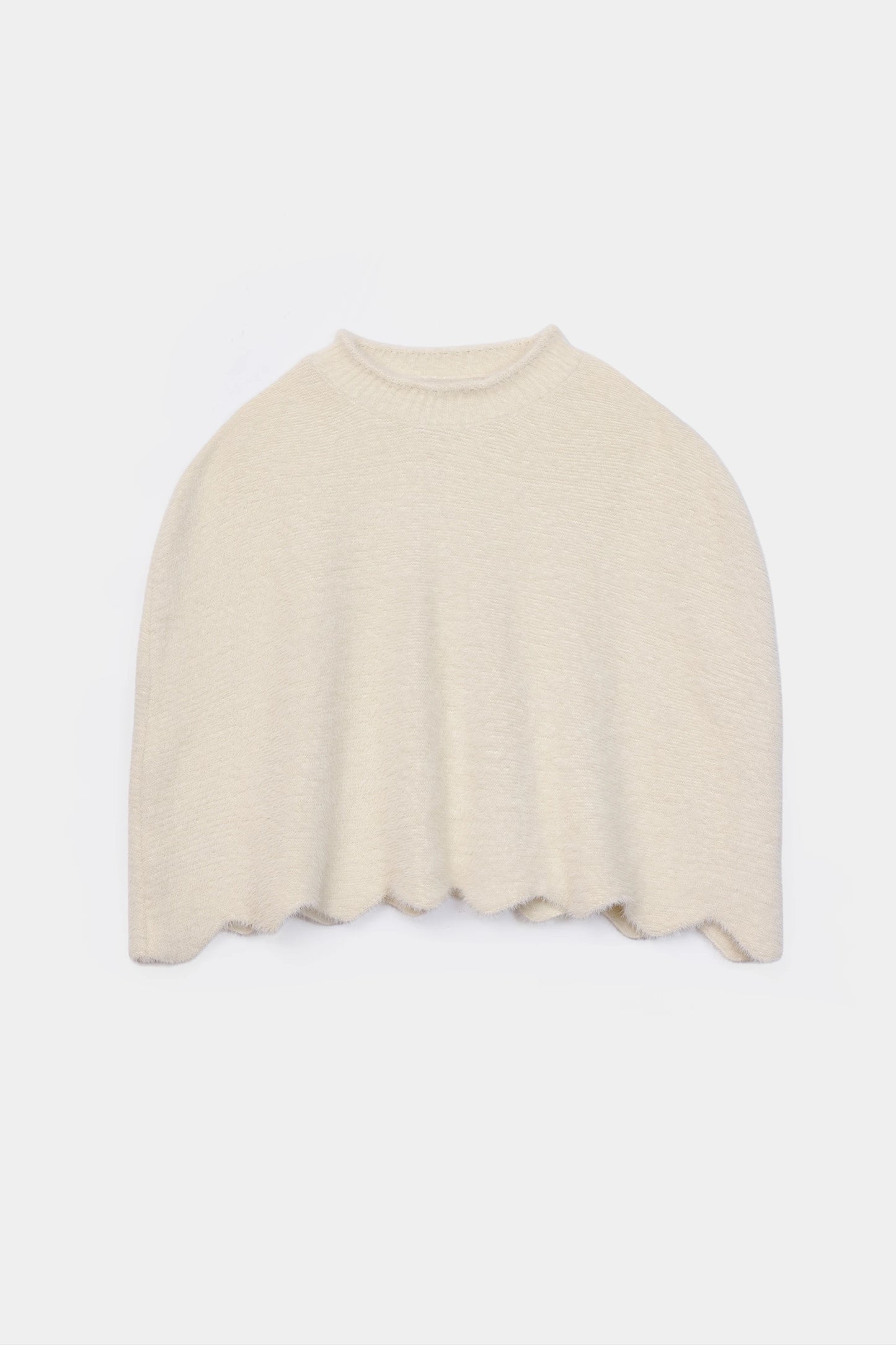 Fuzzy Texture Poncho - Cougar Clothing