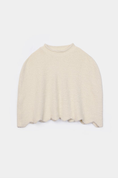 Fuzzy Texture Poncho - Cougar Clothing