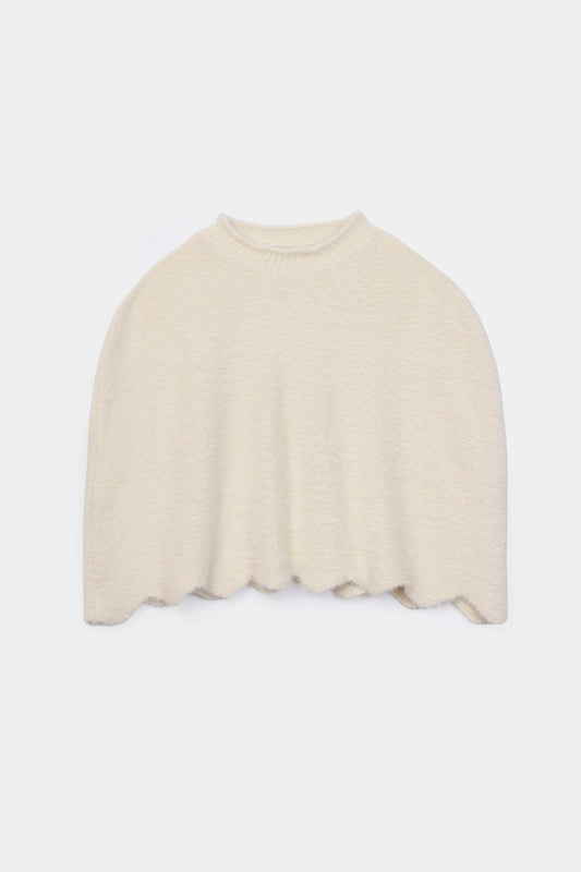 Fuzzy Texture Poncho - Cougar Clothing