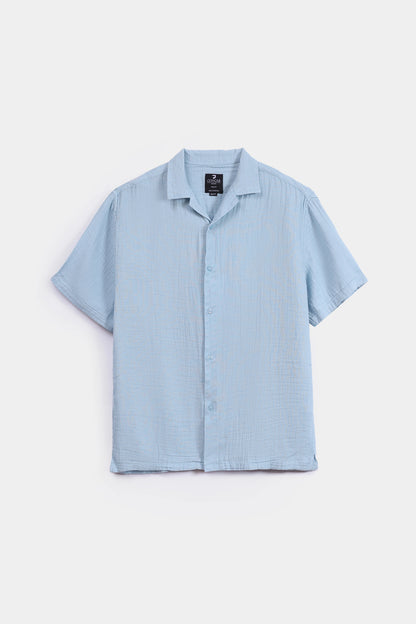 Muslin Resort Collar Shirt - Cougar Clothing