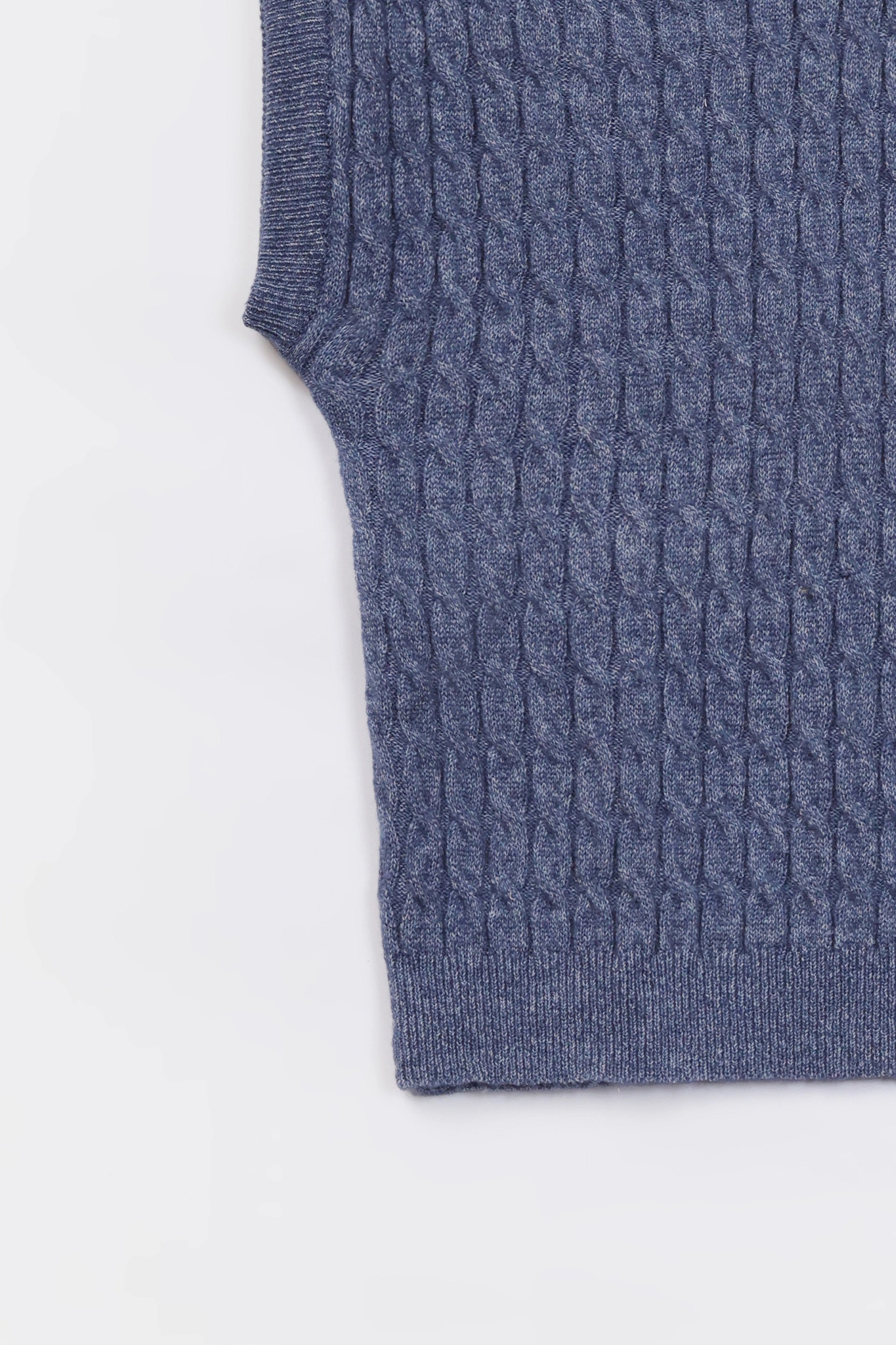 Cable Knit Sweater Vest - Cougar Clothing