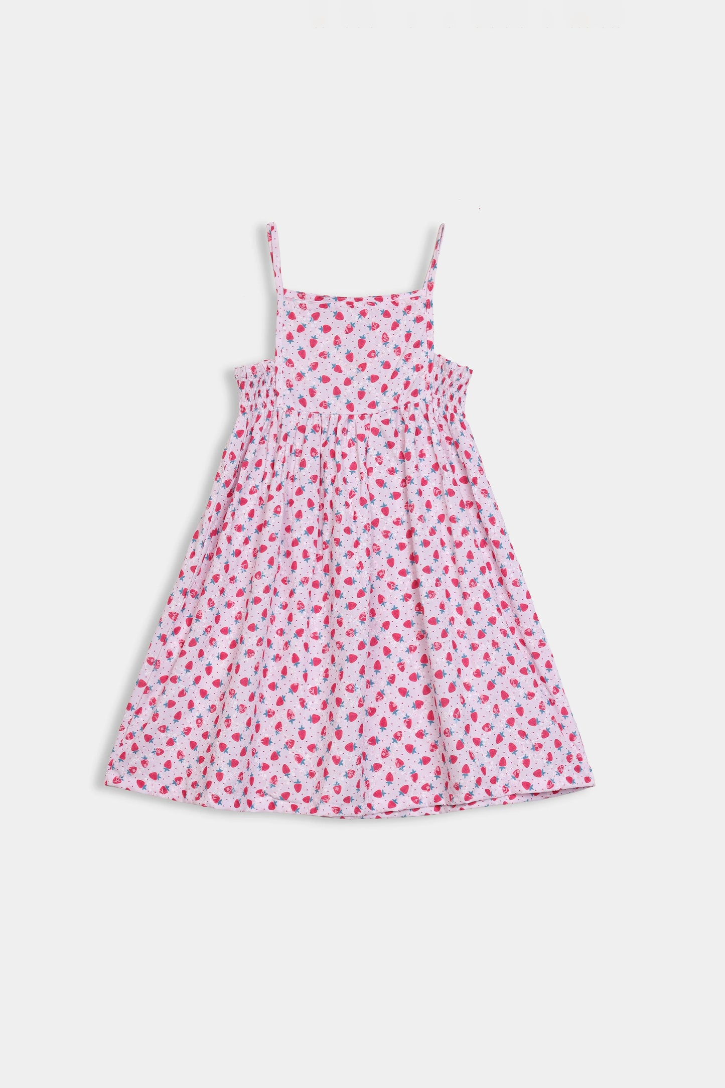Cotton Puff Printed Dress - Cougar Clothing