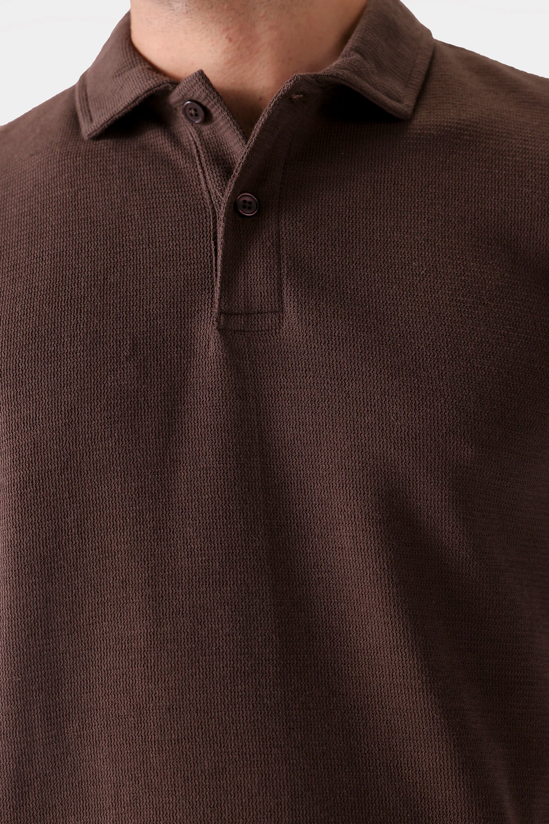 Textured Knit Polo - Cougar Clothing