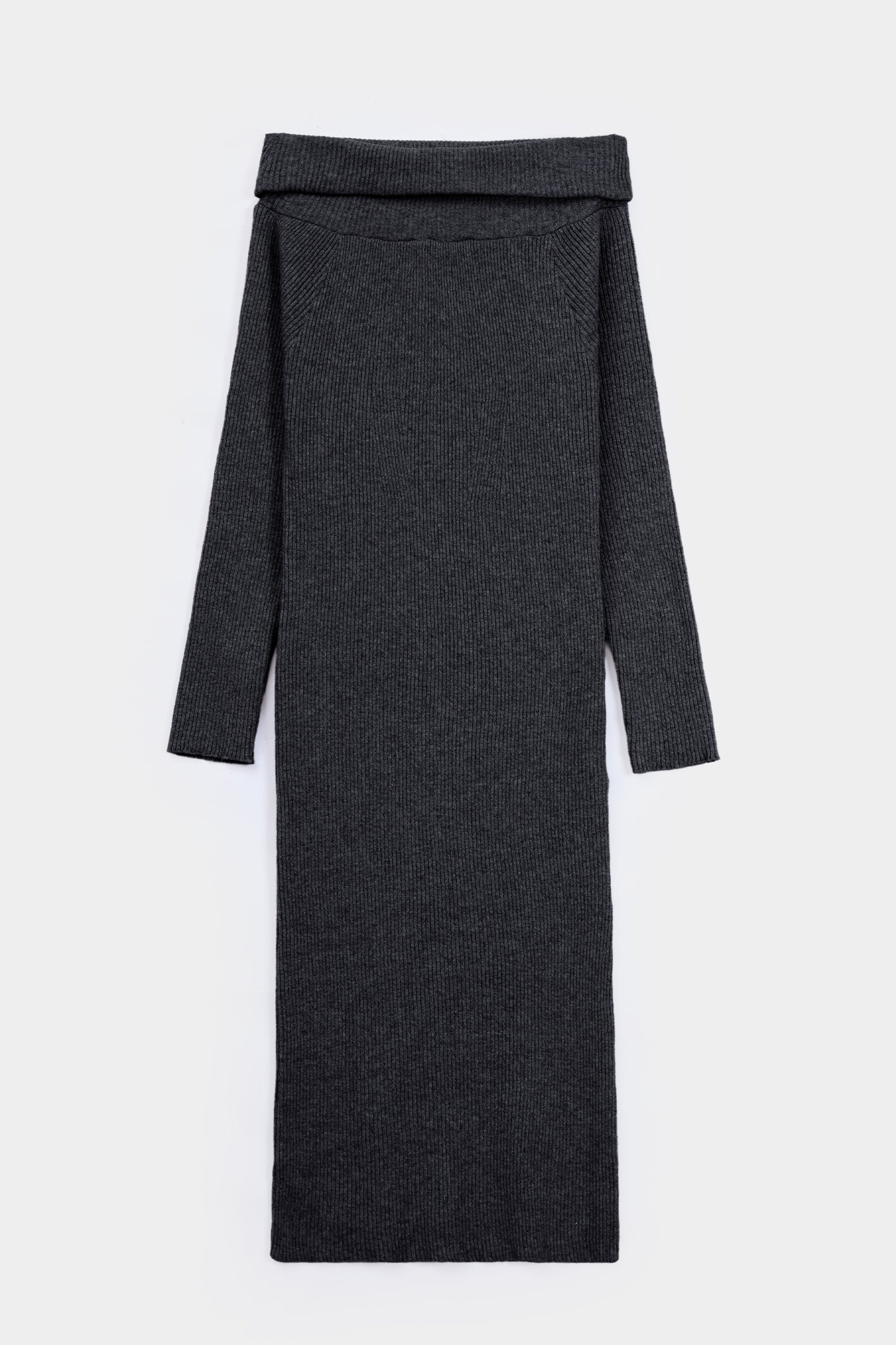 Off-Shoulder Knit Dress - Cougar Clothing