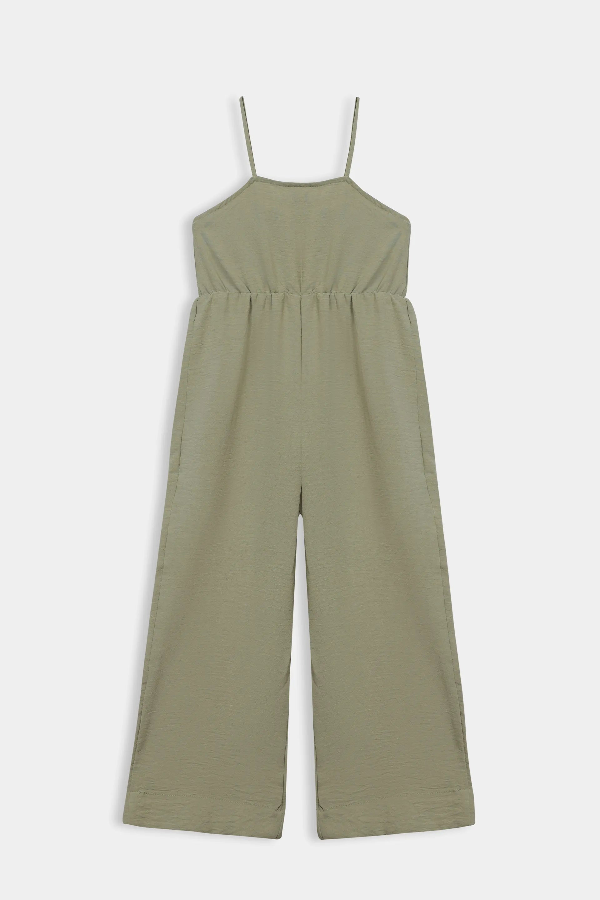 Cotton-Mix Crushed Jumpsuit - Cougar Clothing