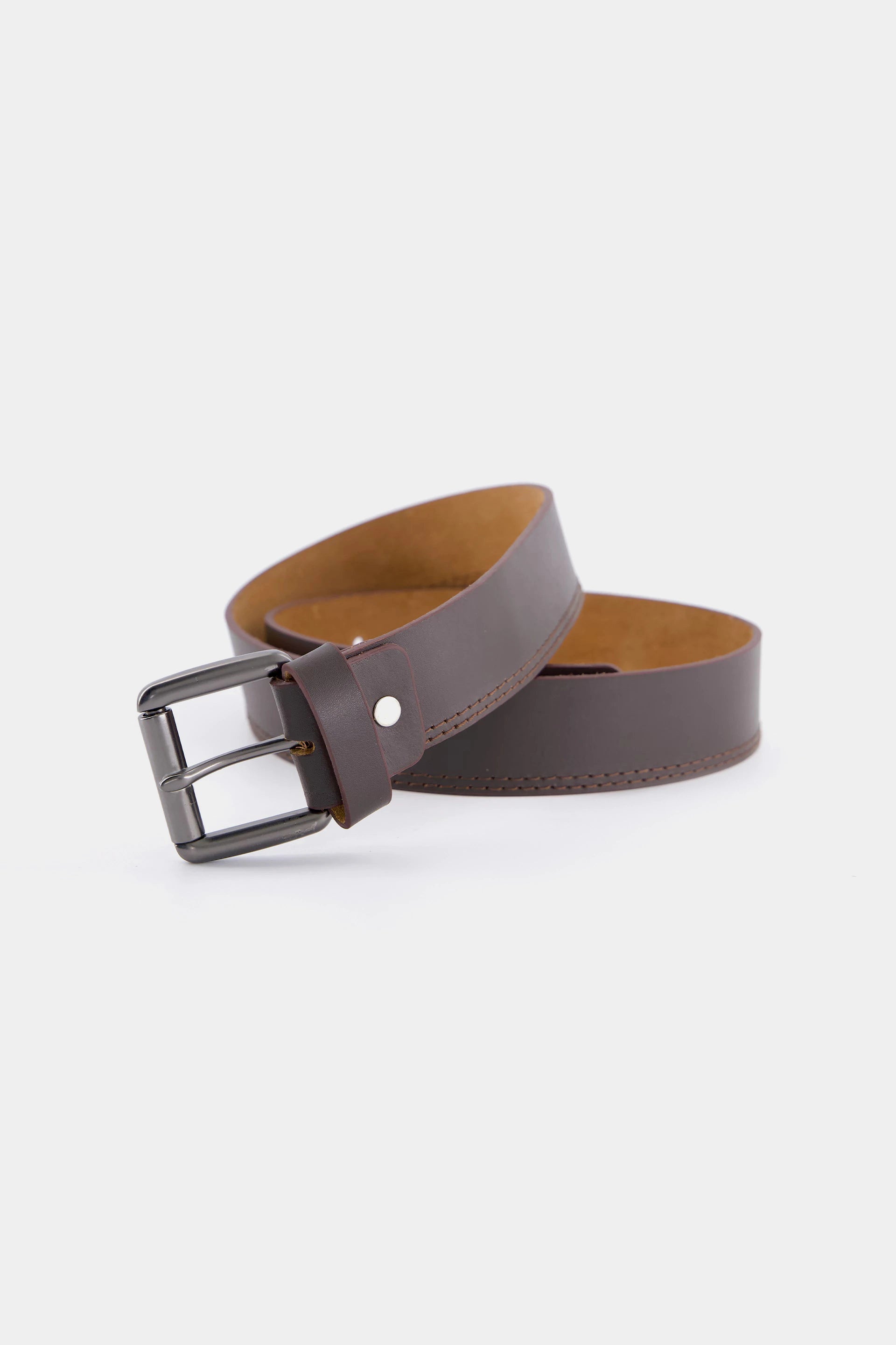 Leather Belt With Frame Buckle - Cougar Clothing