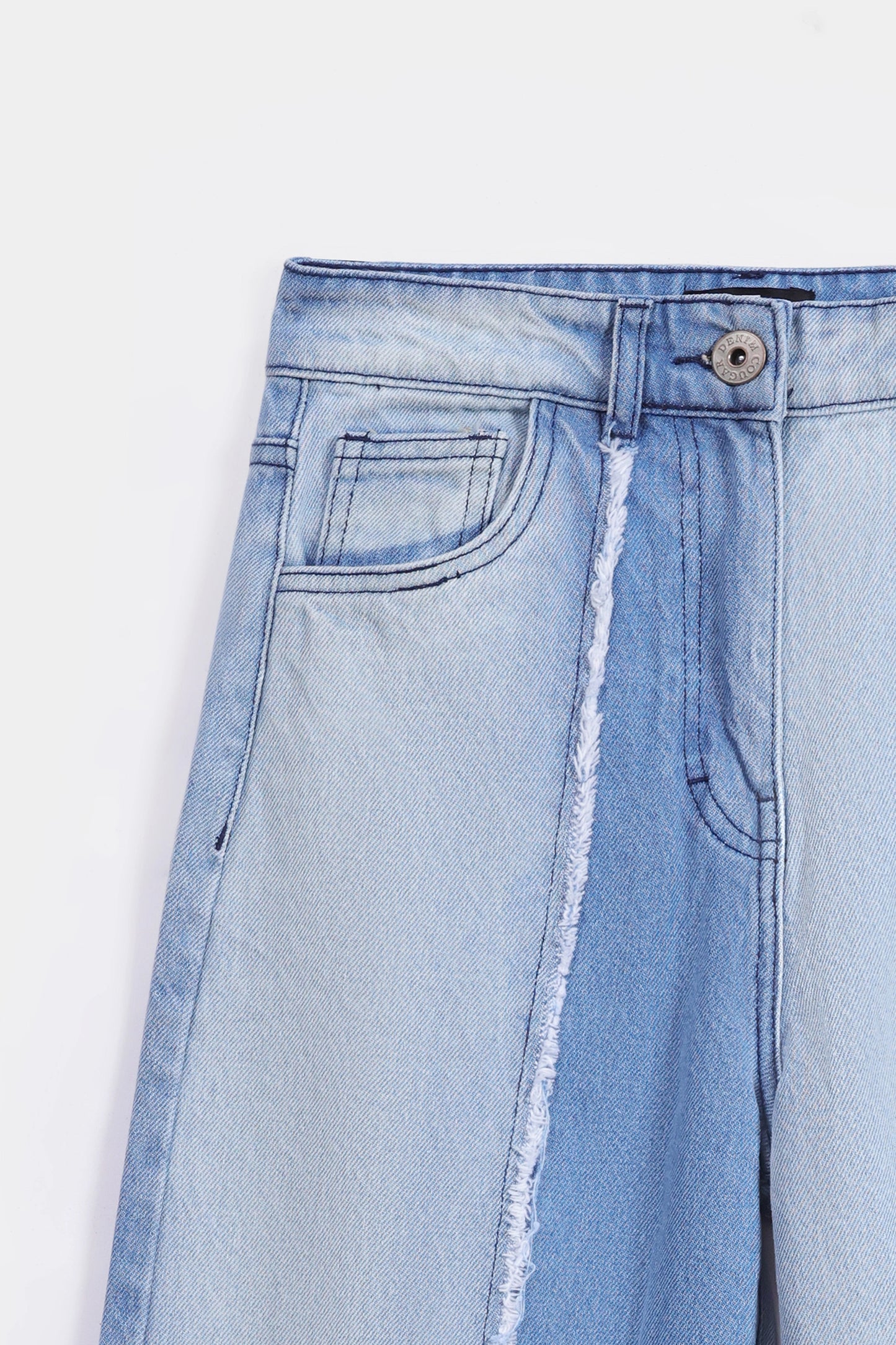 Straight Stretch Fit Two Tone Jeans - Cougar Clothing
