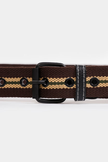 Double Striped Canvas Belt - Cougar Clothing