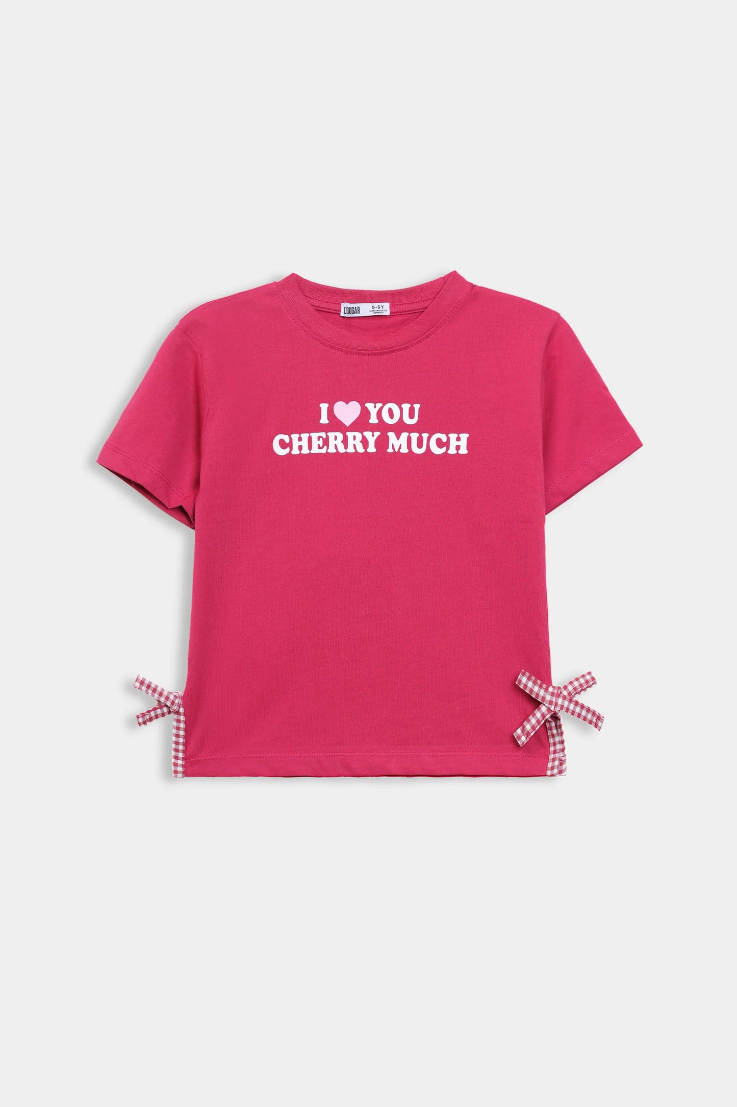 Jersey T-Shirt With Bows - Cougar Clothing