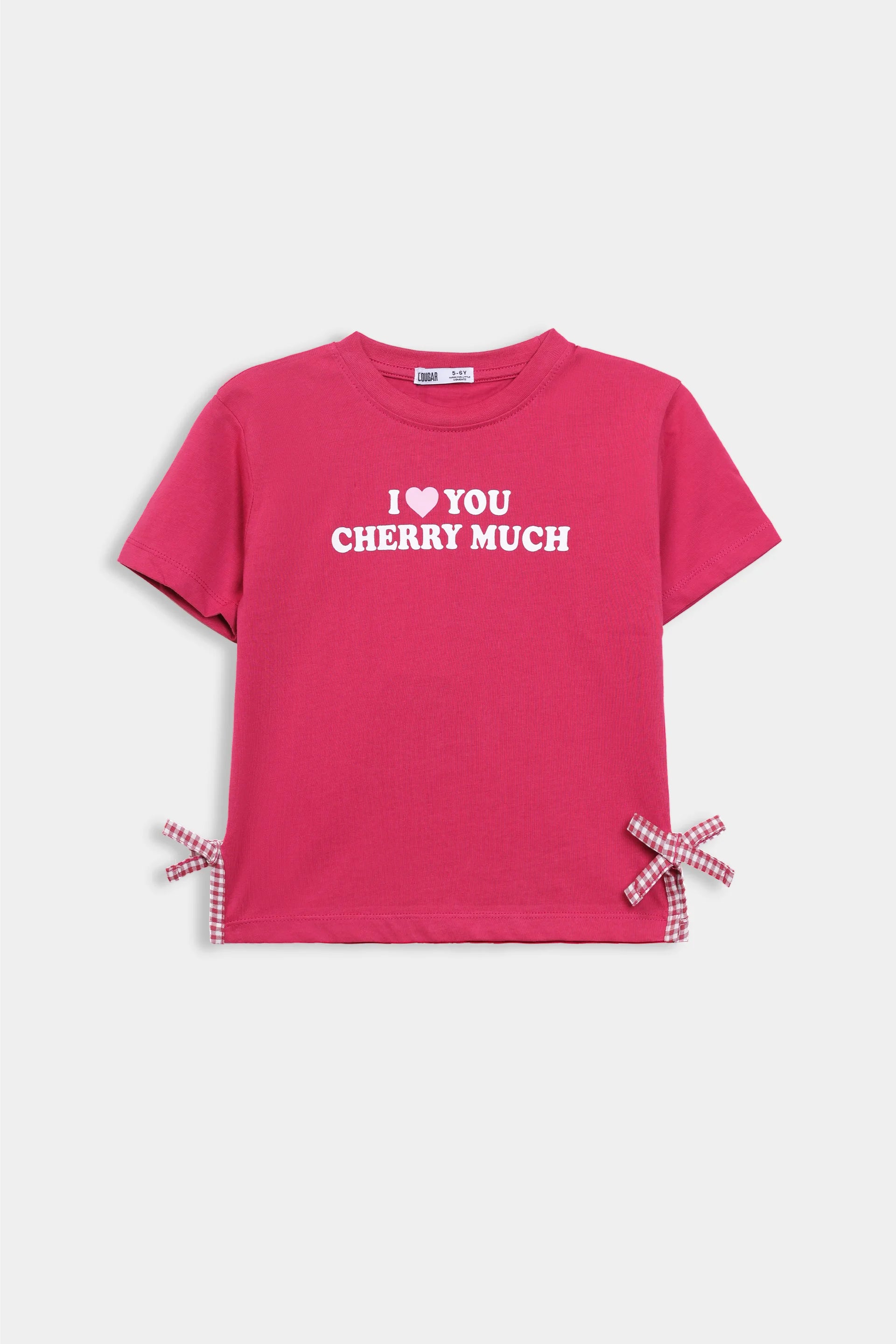 Jersey T-Shirt With Bows - Cougar Clothing