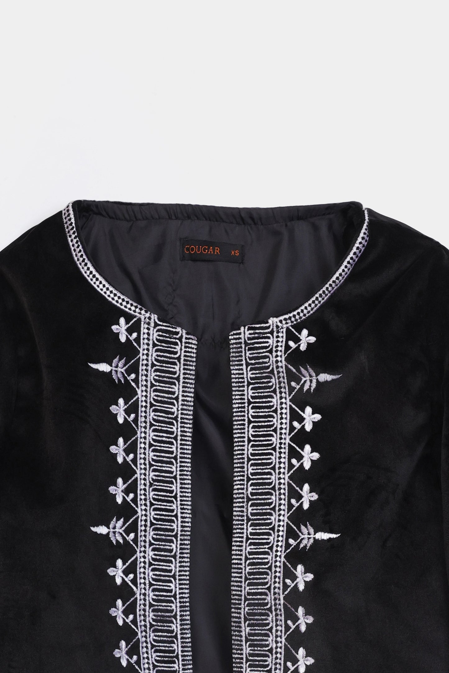 Embroidered Velvet Jacket - Cougar Clothing
