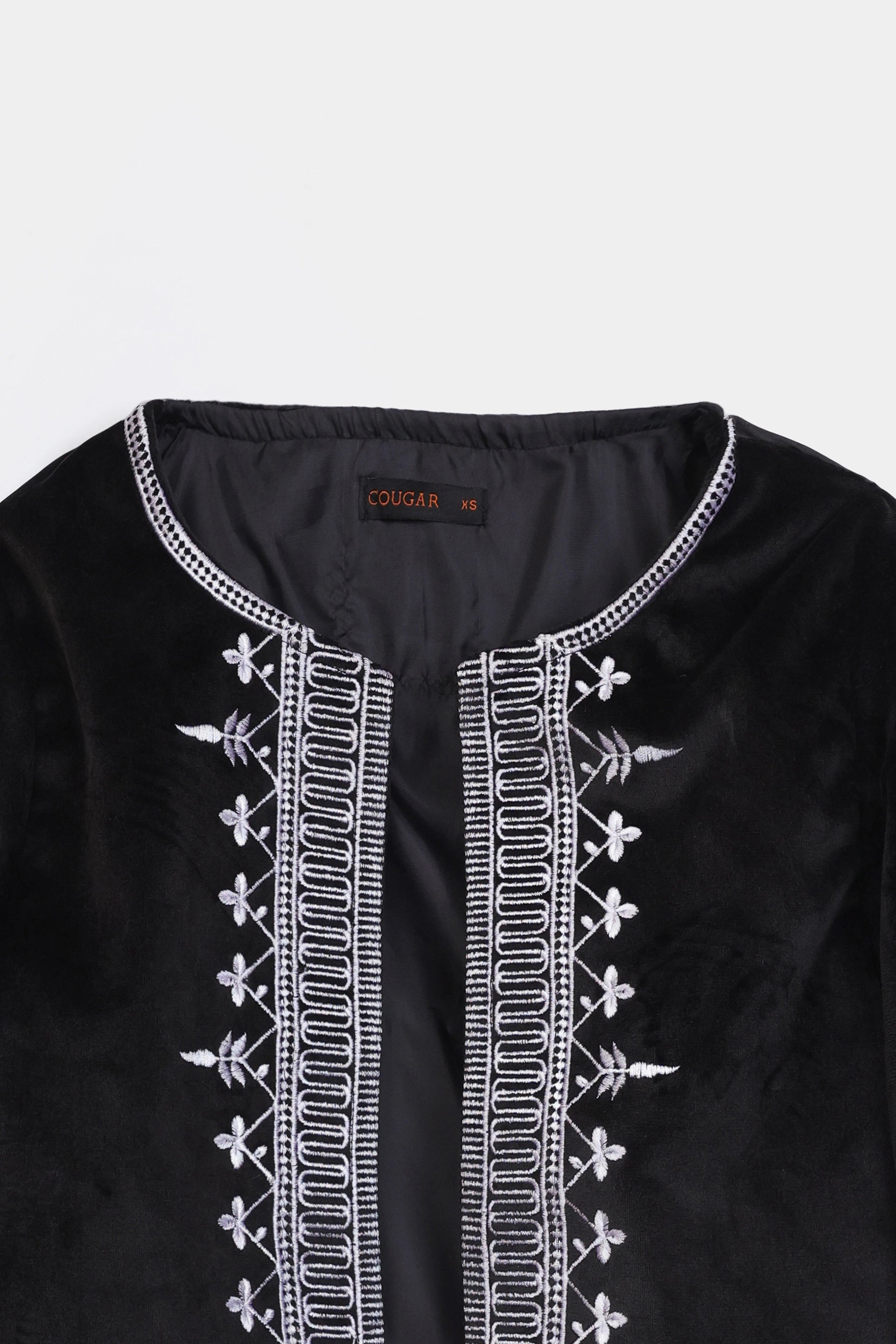 Embroidered Velvet Jacket - Cougar Clothing