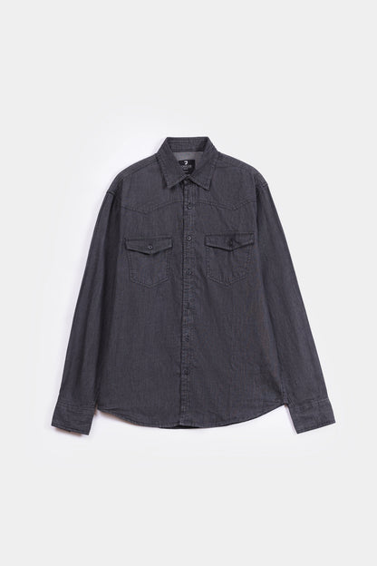 Flap Pockets Denim Shirt - Cougar Clothing