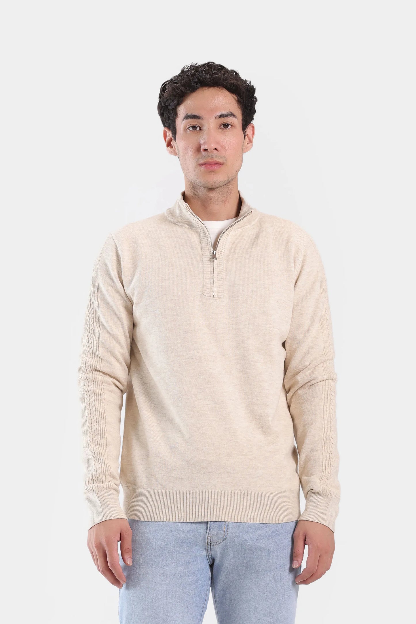 Quarter Zip Sweater - Cougar Clothing