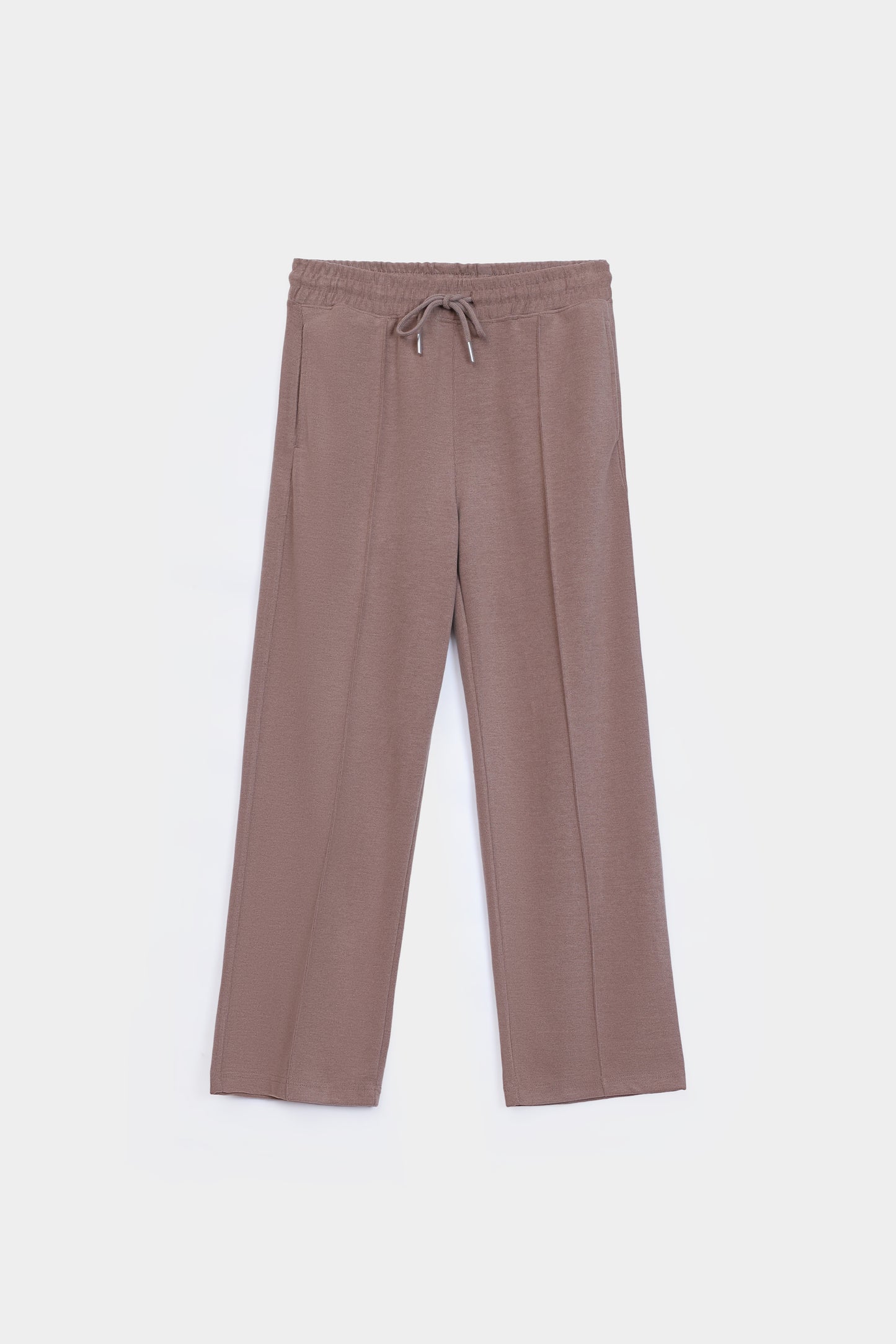 Flat Back Rib Knit Trousers - Cougar Clothing