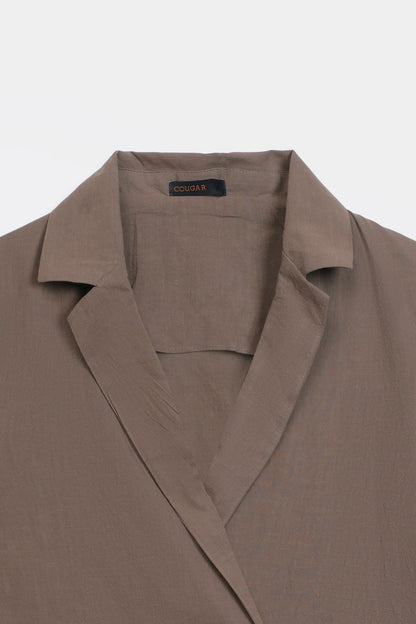 Double-Breasted Blazer Top - Cougar Clothing