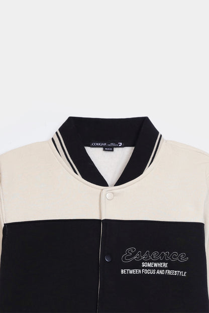 Color Block Embroidered Jacket