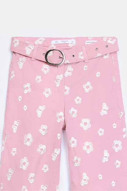 Printed Marine Straight Jeans