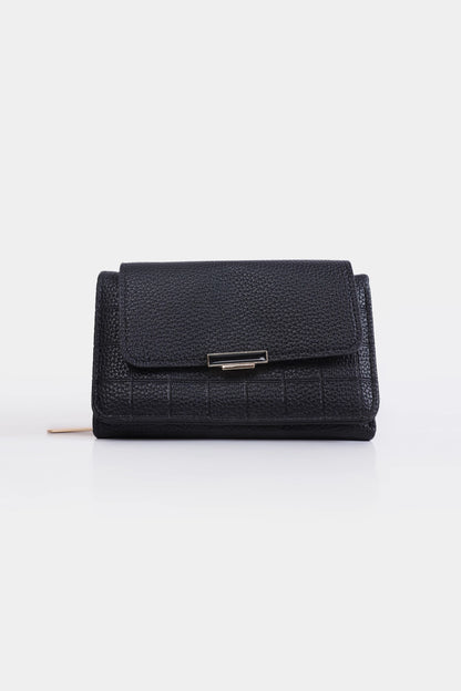 Textured Flap Wallet - Cougar Clothing