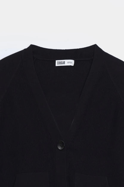 Button-Front Cardigan