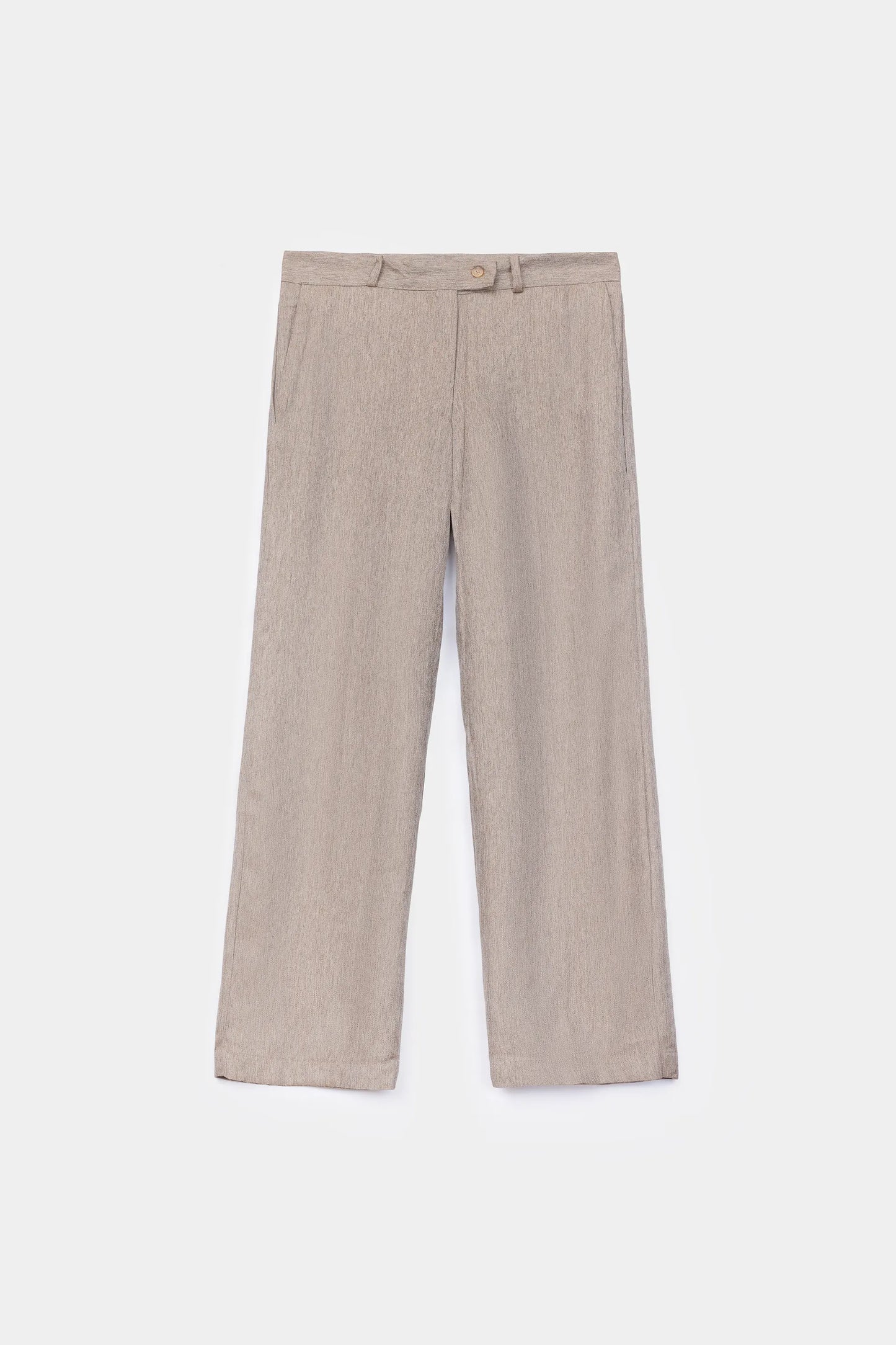 Wool-Mix Textured Trousers - Cougar Clothing